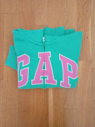 Chaqueta GAP niña verde y rosa
