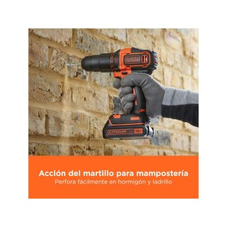 BLACK+DECKER BDCHD18K-QW taladro percutor