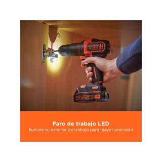 BLACK+DECKER BDCHD18K-QW taladro percutor