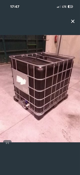 Bidón 1000L IBC con jaula metálica
