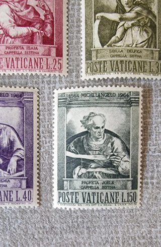 Serie francobolli Poste Vaticane Michelangelo