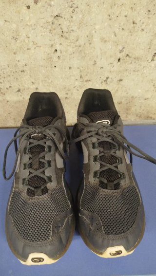 Zapatillas running hombre Kalenji negras/grises