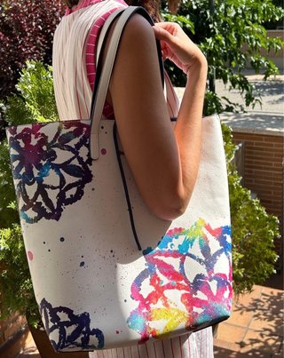 Bolso Desigual Blanco Multicolor