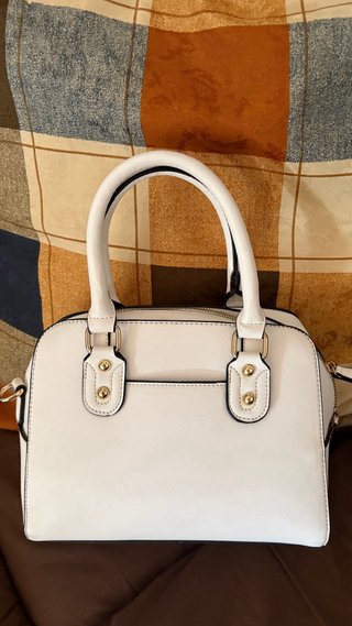 Bolso blanco mujer con correa