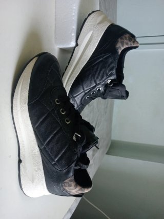 Geox Respira Zapatillas Mujer Negro/Multicolor