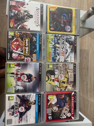 Lote 8 Juegos PS3: FIFA, PES, Gran Turismo, Assass