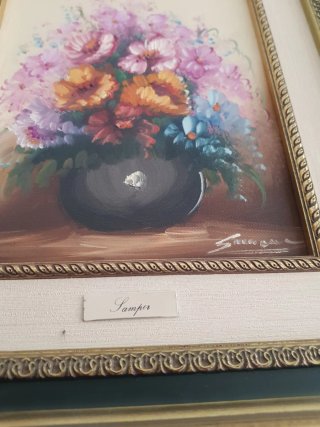 Cuadro antiguo firmado Samper