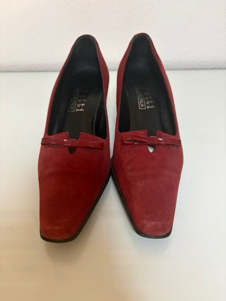Zapatos Boretti Tacon Kitten Vintage, burdeos