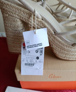 Cuñas Blancas Talla 41