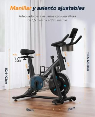 Bicicleta Estática Magnética MERACH Ajustable