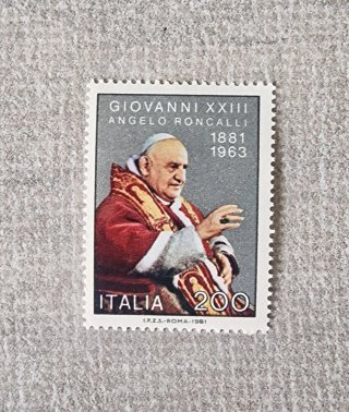 Francobollo Papa Giovanni XXIII 200 Lire
