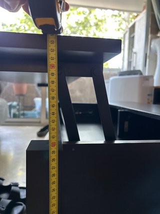 Mesa de centro elevable negra