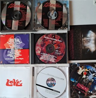 CDs  Blondie, Rolling Stones, Love, Buzzcocks
