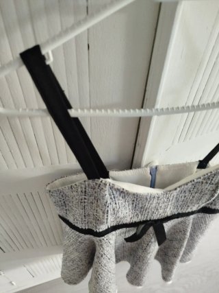 Top tirantes Zara gris y blanco