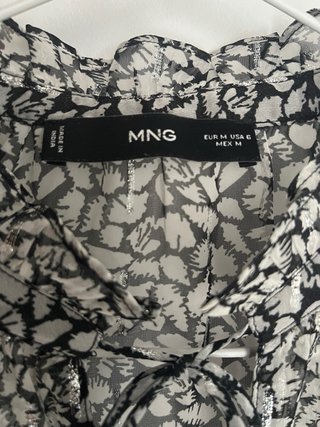 Blusa Mango Estampada Talla M