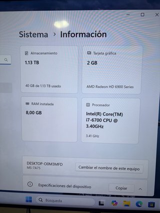 PC i7  sexta gen barato
