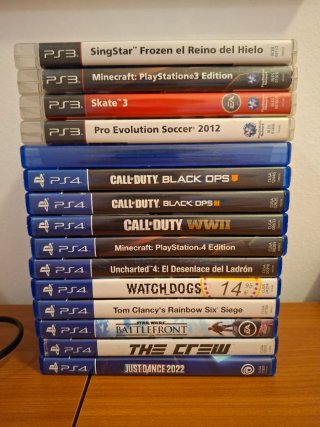 PS4 (PlayStation 4) Blu con 15 Giochi