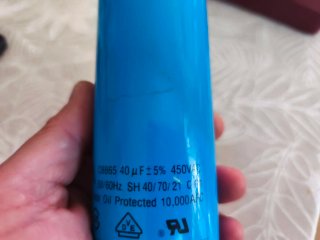 Condensador CBB65 40uF 50/60Hz