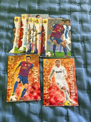 Cartas La Liga 2013 Sergio Ramos y Xavi superstar.