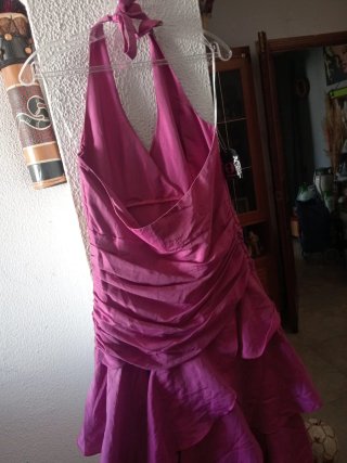 Vestido de fiesta rosa talla L