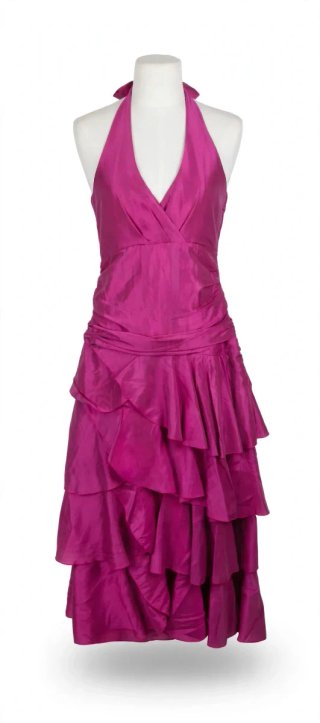 Vestido de fiesta rosa talla L