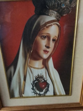 Cuadro Virgen Inmaculada Corazón Sagrado