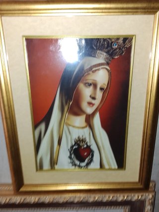 Cuadro Virgen Inmaculada Corazón Sagrado