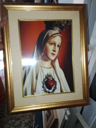 Cuadro Virgen Inmaculada Corazón Sagrado