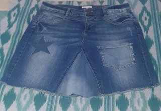 Minifalda vaquera ehocreativa Talla XL