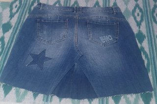 Minifalda vaquera ehocreativa Talla XL