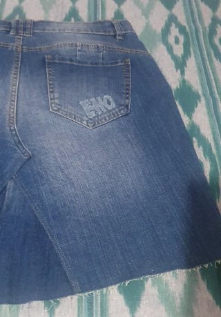 Minifalda vaquera ehocreativa Talla XL