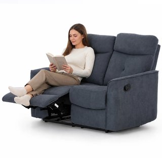 Divano 2 Posti Recliner Manuale Poltrona Reclinabile 2