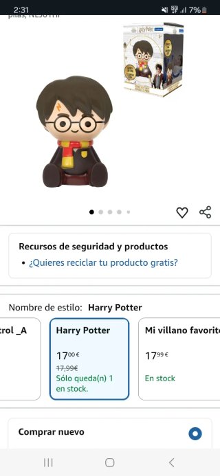 4 Harry Potter Luz Noche LED Bolsillo