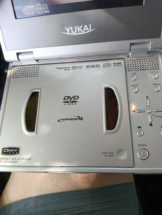 DVD para coche,con Cargador y Cables AV