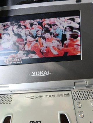DVD para coche,con Cargador y Cables AV