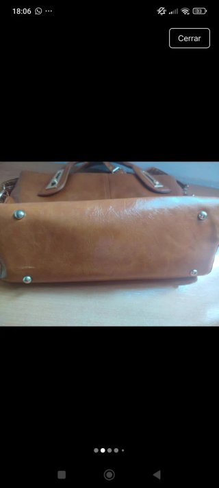 Bolso de mano marrón