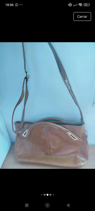 Bolso de mano marrón