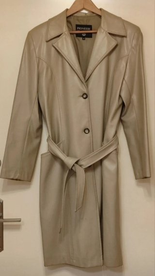 Gabardina Piel sintética Pioneer Beige Talla M