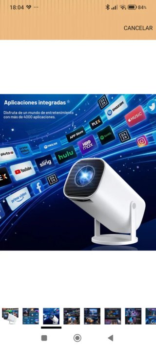 Proyector Portátil 4K Nuevo a estrenar