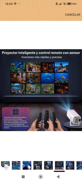 Proyector Portátil 4K Nuevo a estrenar