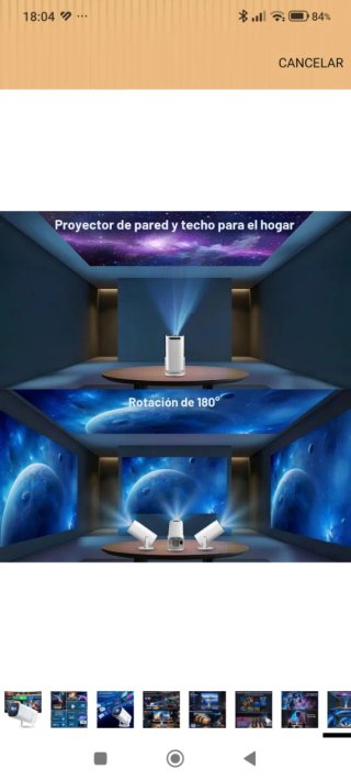 Proyector Portátil 4K Nuevo a estrenar