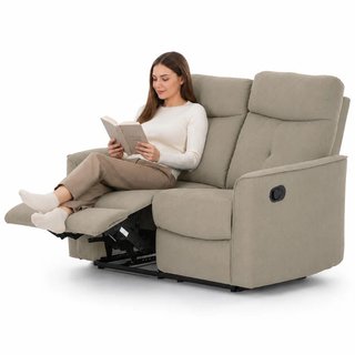 Divano 2 Posti Recliner Manuale Poltrona Reclinabile 2