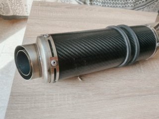 Silencioso THUNDER  tubo Fibra Carbono / Titanio H