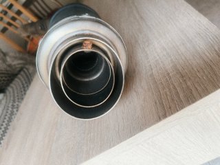 Silencioso THUNDER  tubo Fibra Carbono / Titanio H