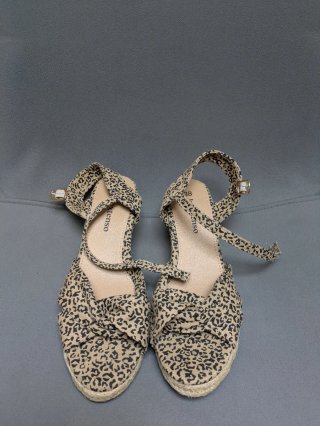Alpargatas cuña mujer beige T.38 esparto