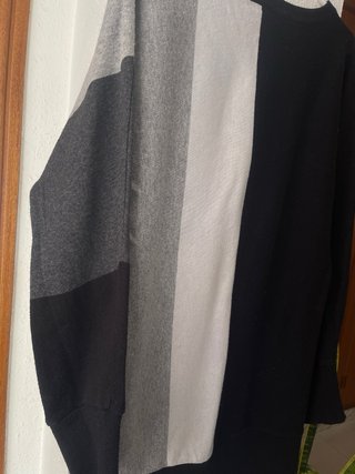 Jersey vestido punto tricolor talla única