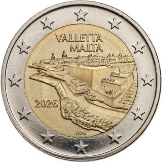 2 € Malta 2026 Conmemorativa Valletta
