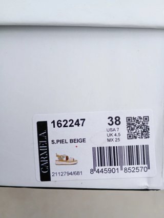 Sandalias de piel Carmela Beige