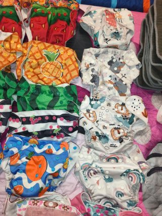 Pañales de tela reutilizables varios diseños