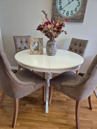 Silla de comedor tapizada
